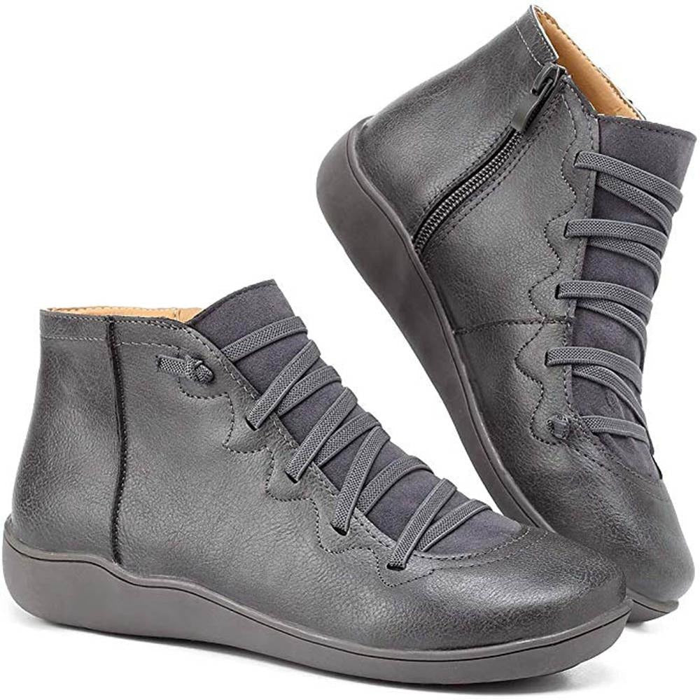 Elegante Kurzschaft Stiefel mit Vintage Design für Frauen