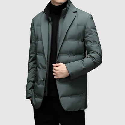 Maurits Herren Parka Jacke - Luxus Winterjacke für Herren in Schwarz und Grau